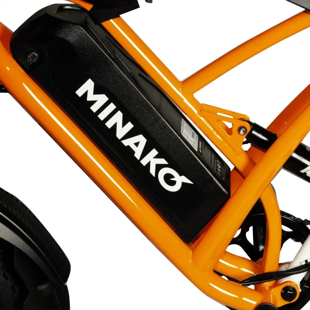 Электровелосипед Minako FOX (23Ah) Оранжевый Спицы 7