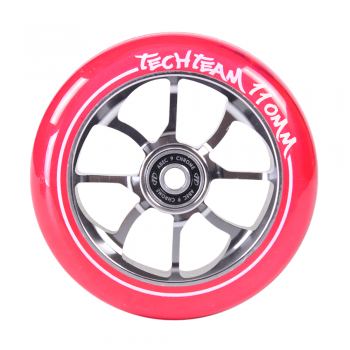 Колесо Tech Team для трюкового самоката 110*24 мм PO розовое