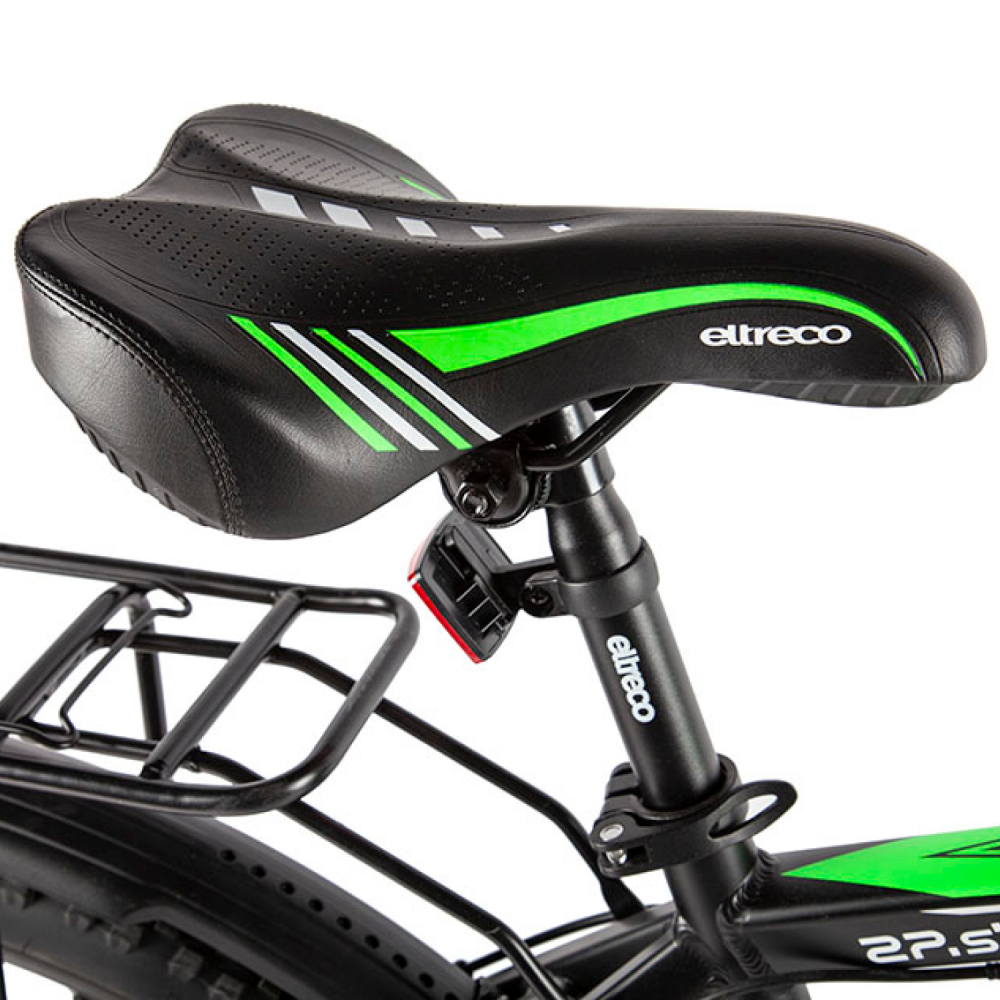 Электровелосипед Eltreco XT-800 NEW (черно-зеленый) 21
